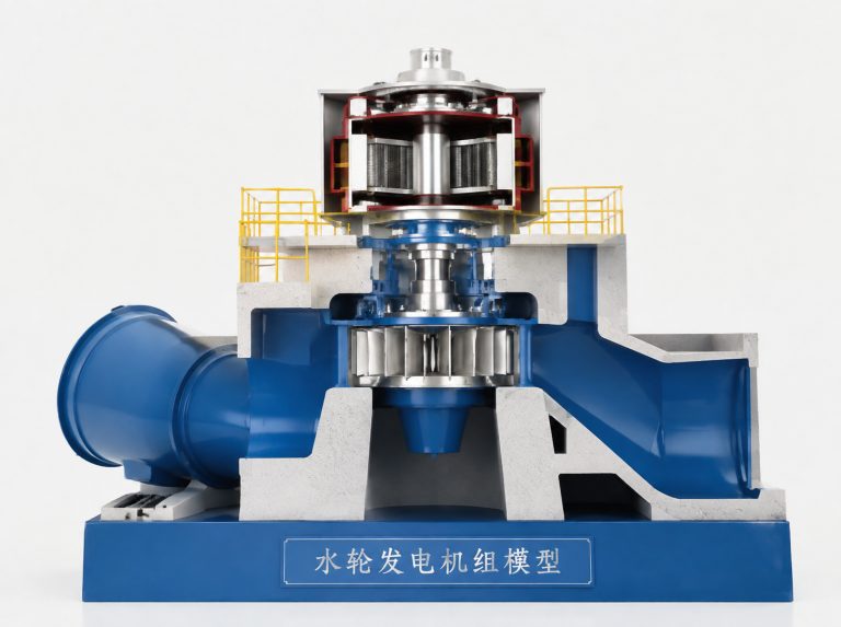 阳泉水轮发电机组剖视模型